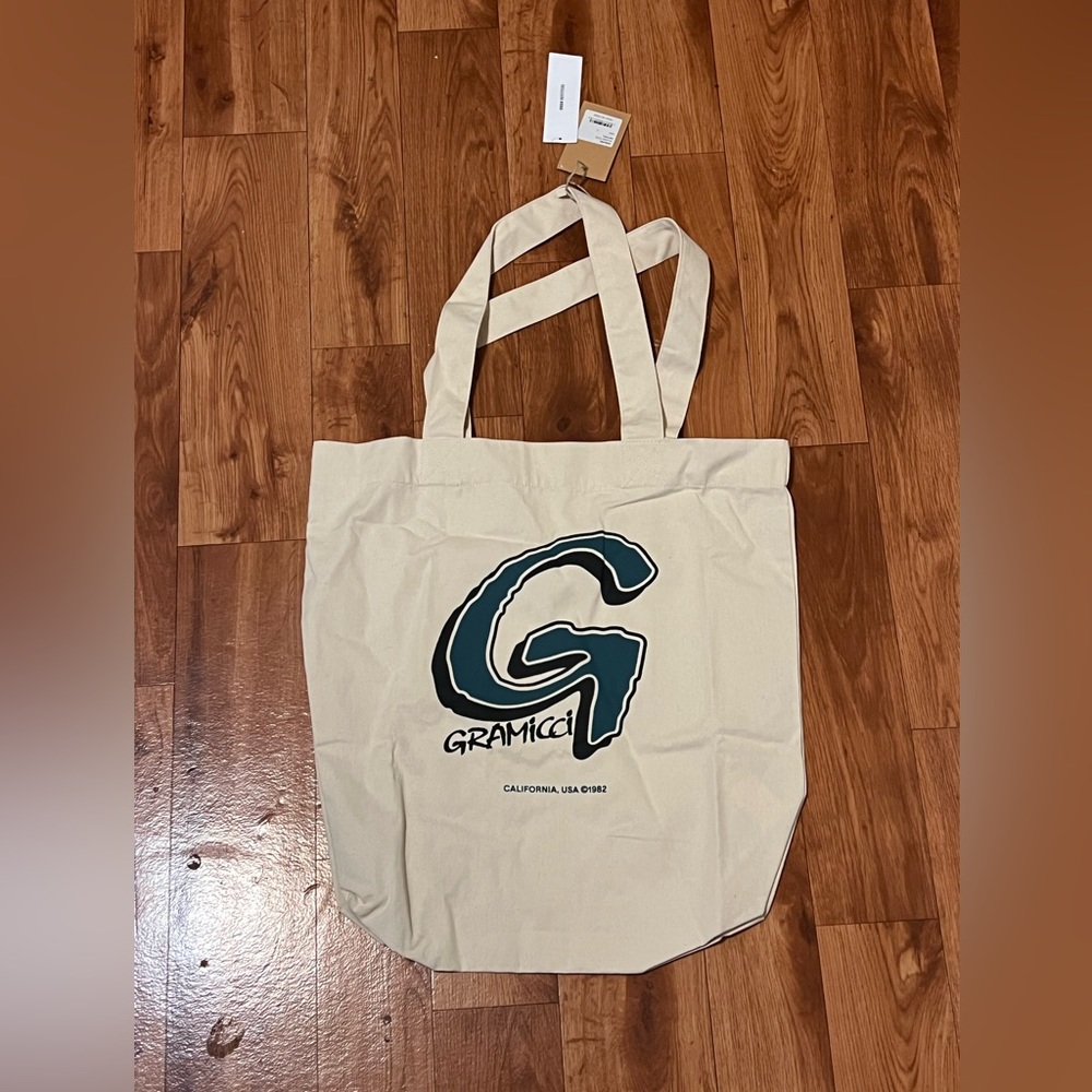 Unisex Tan Gramicci g-logo tote brand new with tags NWT